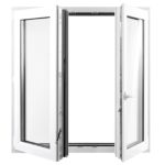 Tofløyet sidesving med vipp PVC-vindu